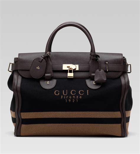 gucci leather firenze 1921 shoe black|Gucci leather luggage.